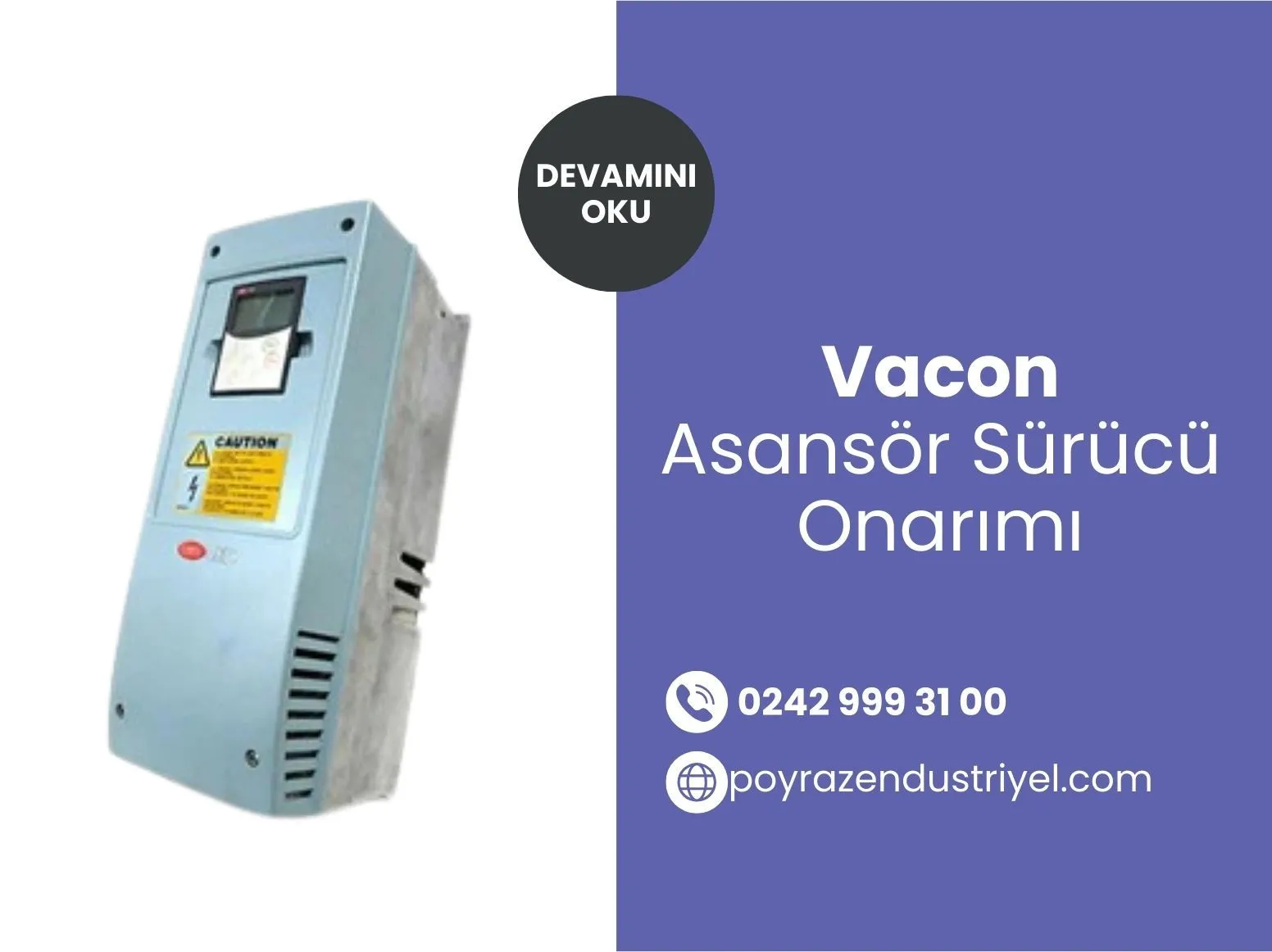 Vacon Asansör Sürücü Onarımı